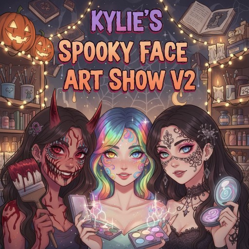 Kylie's Spooky Face Art Show v2 Image