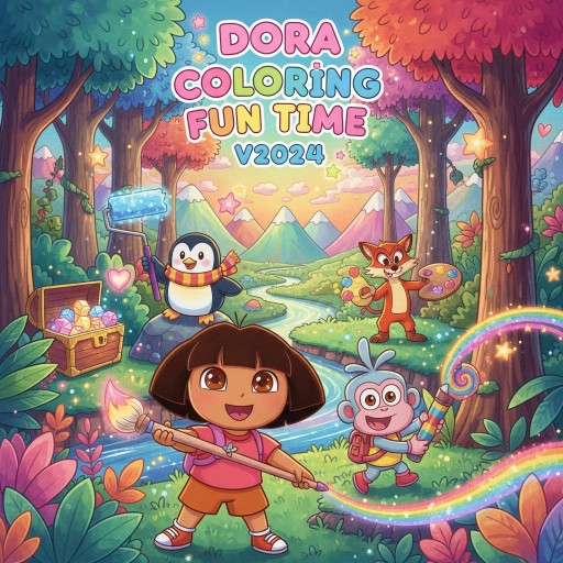 Dora Coloring Fun Time v2024 Image