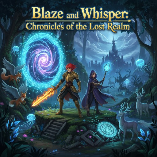 Blaze and Whisper: Chronicles of the Lost Realm Image
