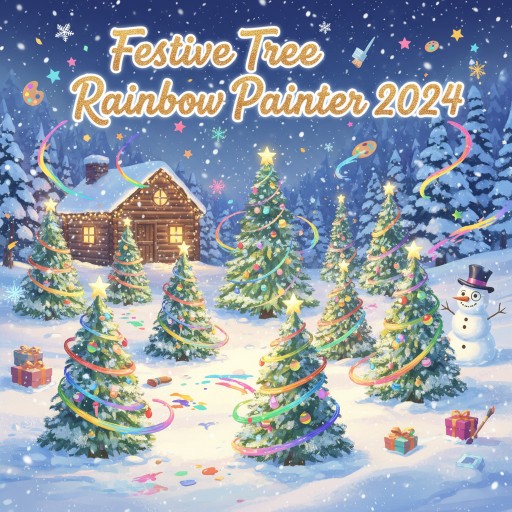 Festive Tree Rainbow Painter 2024 Image